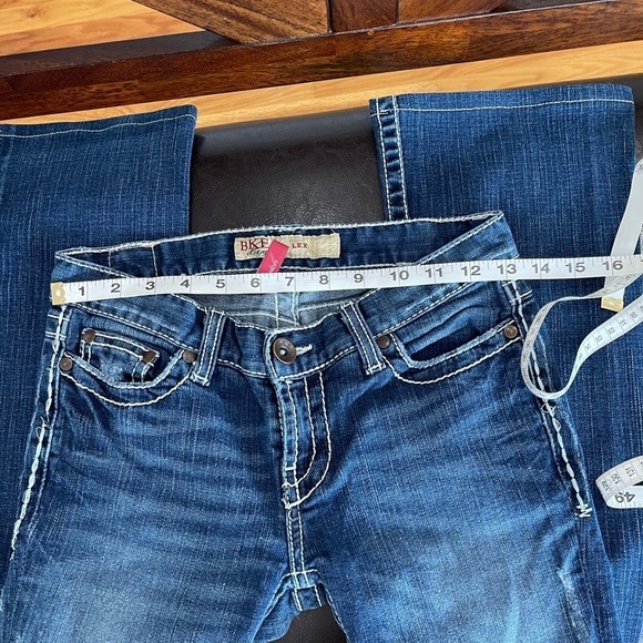 BKE Lexi flare boot jean in a size 26 white stitching western rodeo rocker - Picture 14 of 16